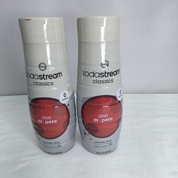 Sodastream Diet Dr. Pepper Drink Mix 14.9 OZ O Calories 2 Bottles Sealed 9/2025 - Picture 1 of 6